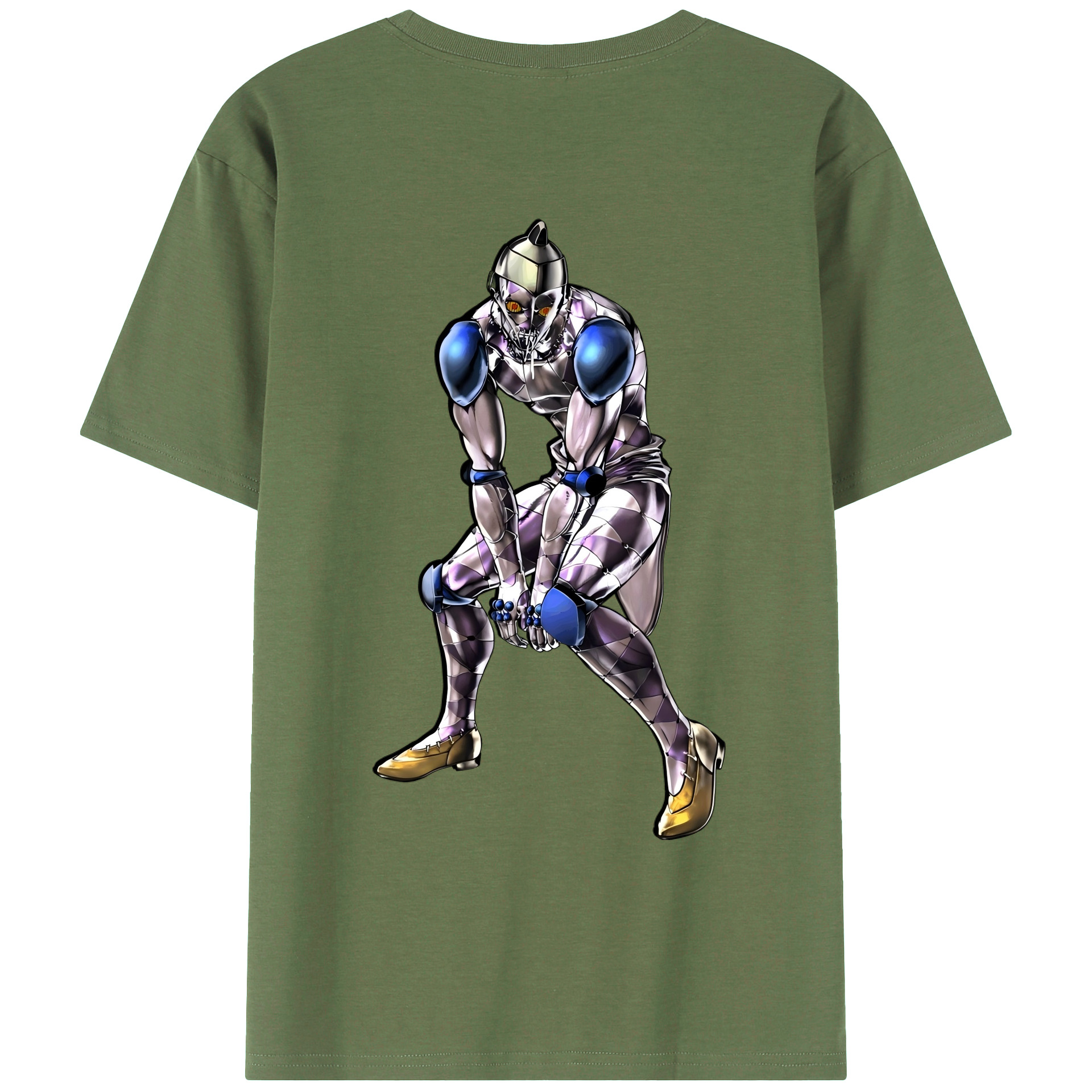 （画像用） ジョジョの奇妙な冒険 JoJo's Bizarre Adventure 綿100％ メンズ半袖Tシャツ（バックプリント） 通気性